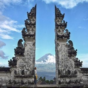 Two tower temple mountain